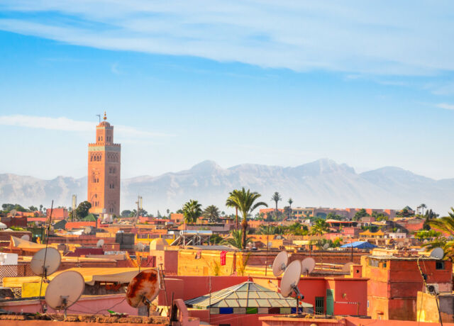 panoramic,view,of,marrakech,and,old,medina,,morocco